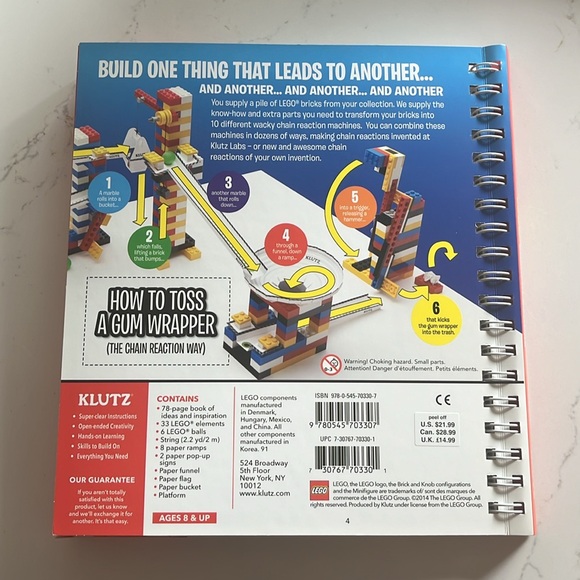 Klutz LEGO Chain Reactions NEW - Picture 5 of 5